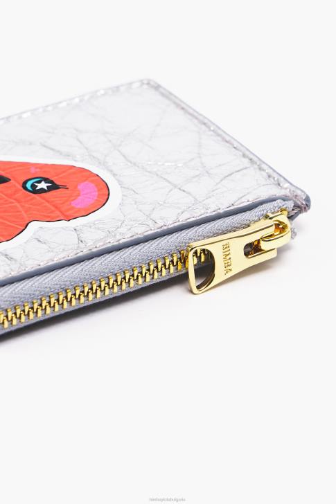 Bimba Y Lola кожено правоъгълно портмоне за монети сребро аксесоари 28R6R1023