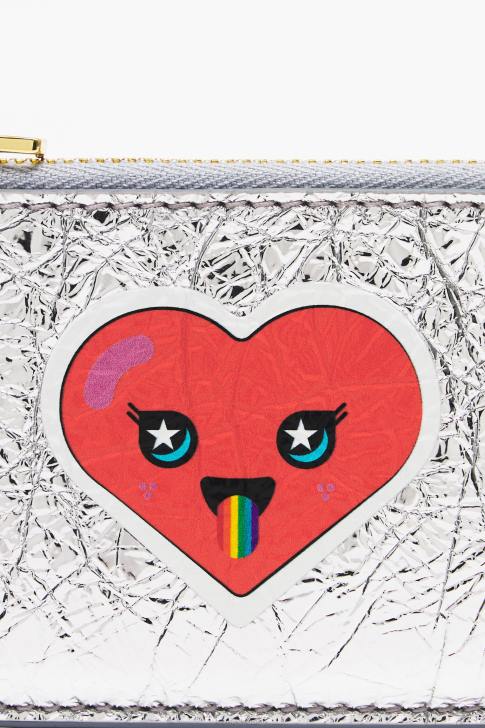 Bimba Y Lola кожено правоъгълно портмоне за монети сребро аксесоари 28R6R1023