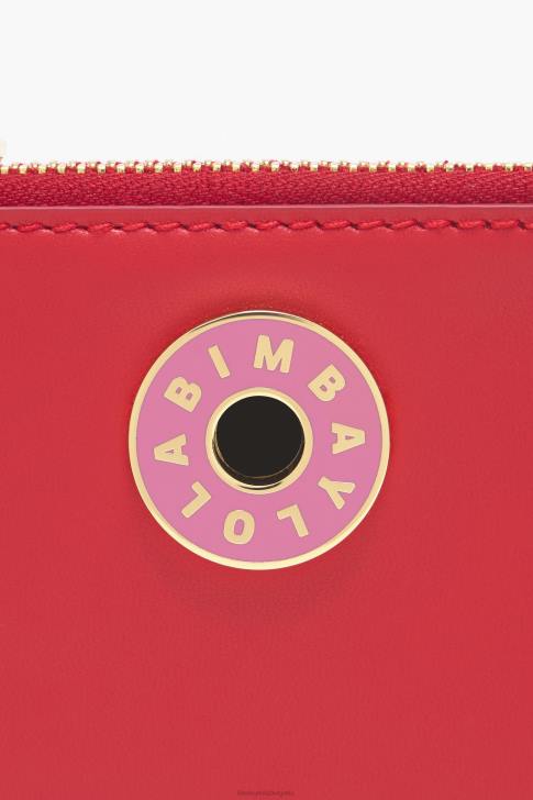 Bimba Y Lola кожено правоъгълно портмоне за монети червен аксесоари 28R6R1024