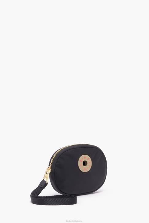 Bimba Y Lola найлоново овално портмоне за монети черен аксесоари 28R6R1030