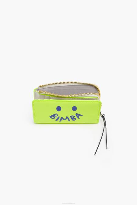 Bimba Y Lola кожена чанта аксесоари неоново жълто 28R6R1035