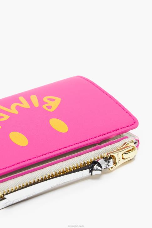Bimba Y Lola кожена чанта неоново розово аксесоари 28R6R1036