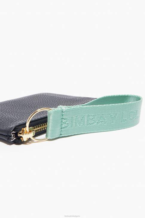 Bimba Y Lola кожено правоъгълно портмоне за монети черен аксесоари 28R6R1047