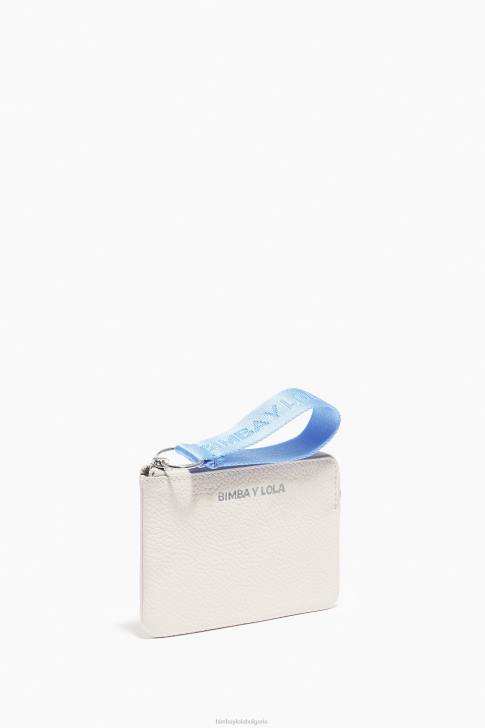 Bimba Y Lola кожено извито портмоне за монети бяло аксесоари 28R6R1048