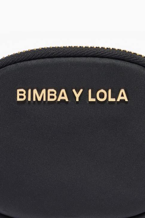 Bimba Y Lola найлоново овално портмоне за монети черен аксесоари 28R6R1061