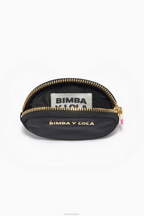 Bimba Y Lola найлоново овално портмоне за монети черен аксесоари 28R6R1061