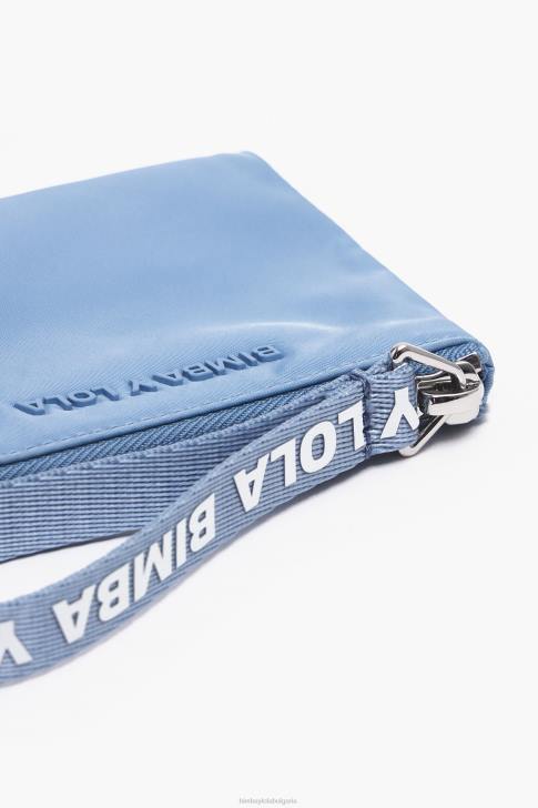 Bimba Y Lola пастелно найлоново извито портмоне за монети син аксесоари 28R6R981