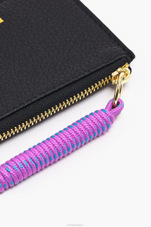 Bimba Y Lola кожено правоъгълно портмоне за монети черен аксесоари 28R6R987