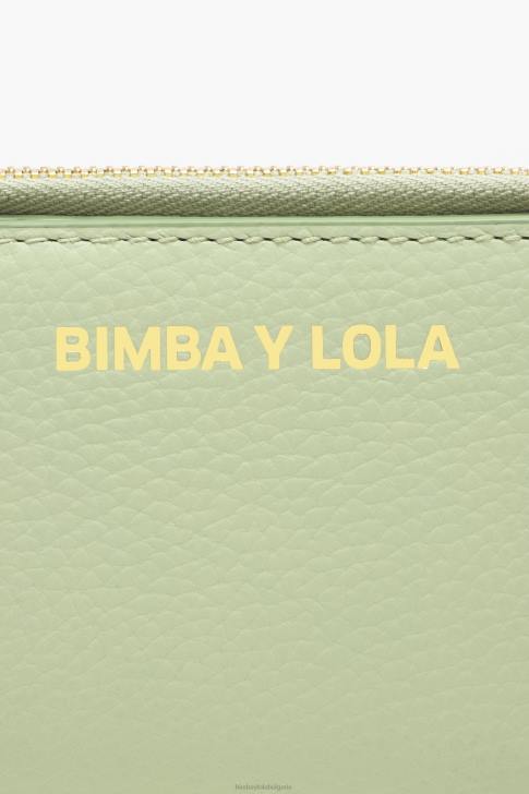 Bimba Y Lola пастелна кожена правоъгълна чанта зелено аксесоари 28R6R988