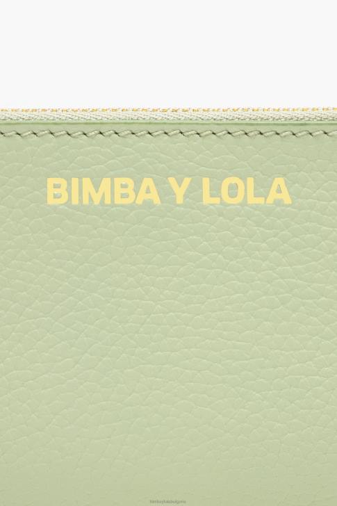 Bimba Y Lola пастелна кожена правоъгълна чанта за монети зелено аксесоари 28R6R990