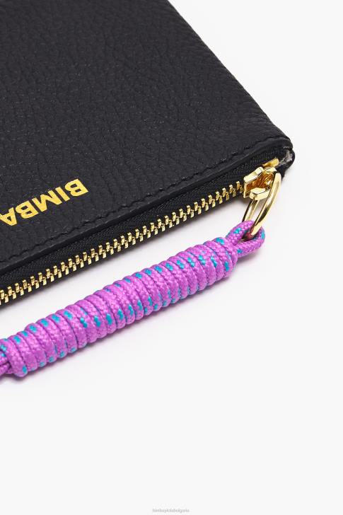 Bimba Y Lola кожено правоъгълно портмоне за монети черен аксесоари 28R6R991