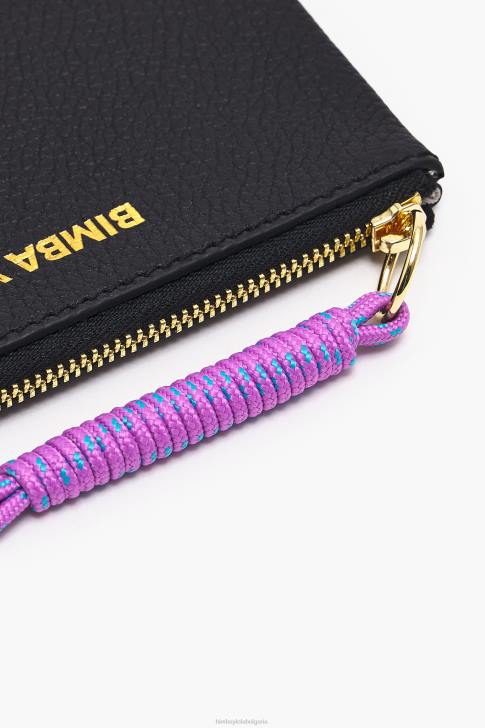 Bimba Y Lola кожено правоъгълно портмоне за монети черен аксесоари 28R6R993