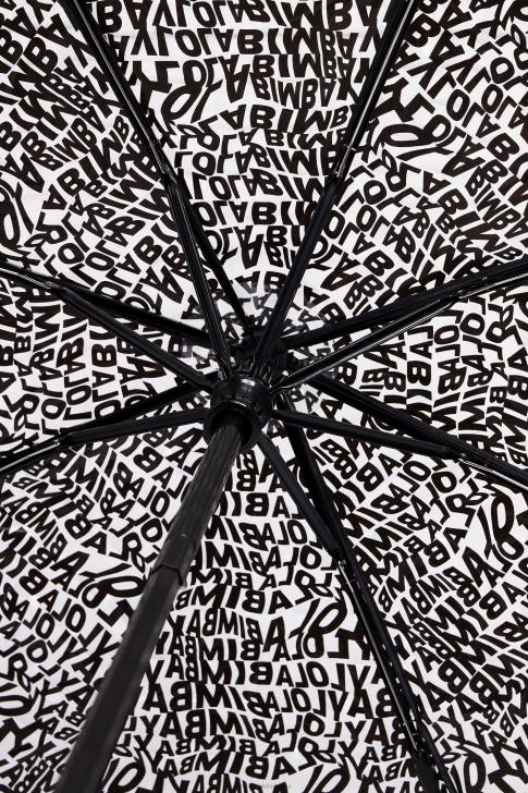 Bimba Y Lola винилов чадър с лого черен аксесоари 28R6R960