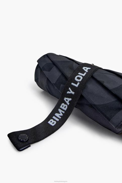 Bimba Y Lola лого чадър черен аксесоари 28R6R962