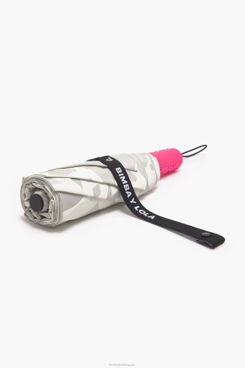 Bimba Y Lola чадър с лого distorb бежово аксесоари 28R6R961