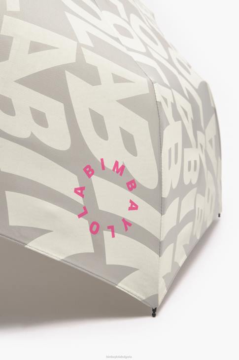 Bimba Y Lola чадър с лого distorb бежово аксесоари 28R6R961