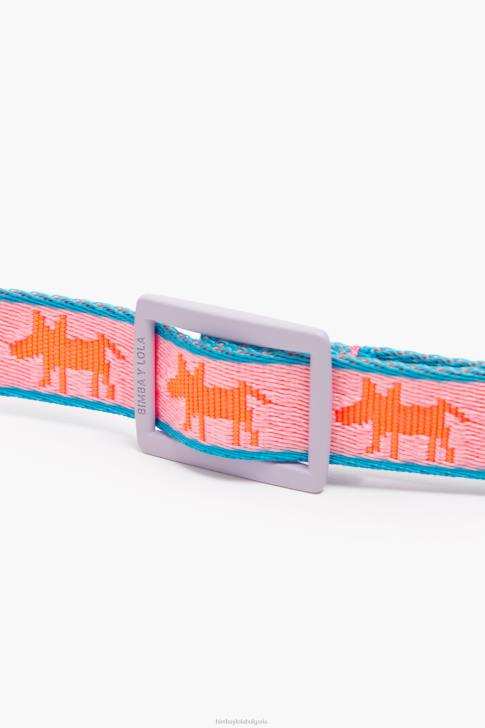 Bimba Y Lola нашийник за домашни любимци с лого розово аксесоари 28R6R966