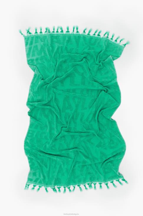 Bimba Y Lola жакардова кърпа с изпрано лого тюркоаз аксесоари 28R6R878