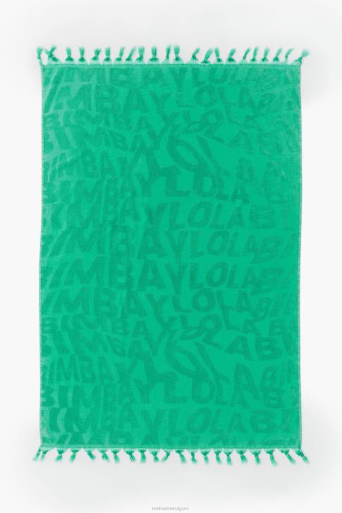 Bimba Y Lola жакардова кърпа с изпрано лого тюркоаз аксесоари 28R6R878