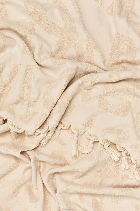 Bimba Y Lola кърпа с жакардово лого слонова кост аксесоари 28R6R882