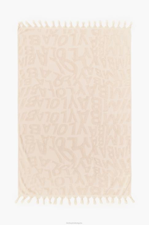 Bimba Y Lola кърпа с жакардово лого слонова кост аксесоари 28R6R882