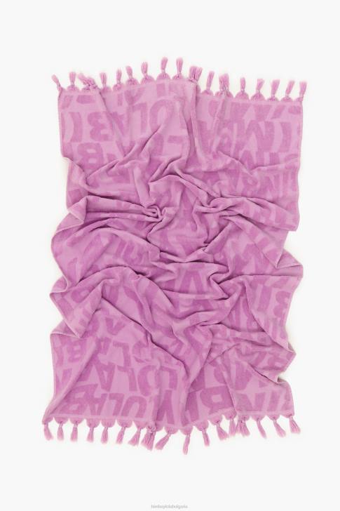 Bimba Y Lola кърпа с жакардово лого люляк аксесоари 28R6R883