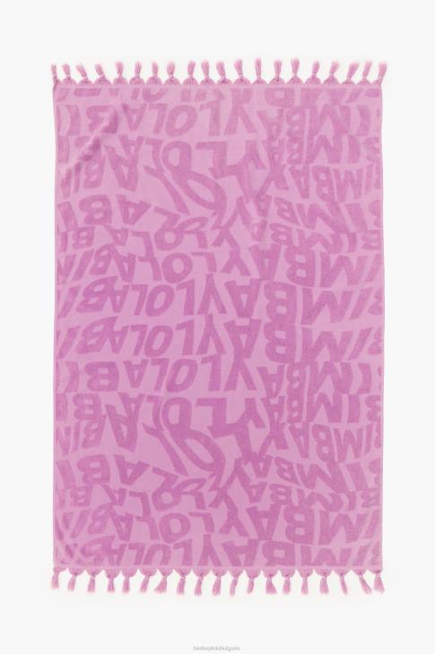 Bimba Y Lola кърпа с жакардово лого люляк аксесоари 28R6R883