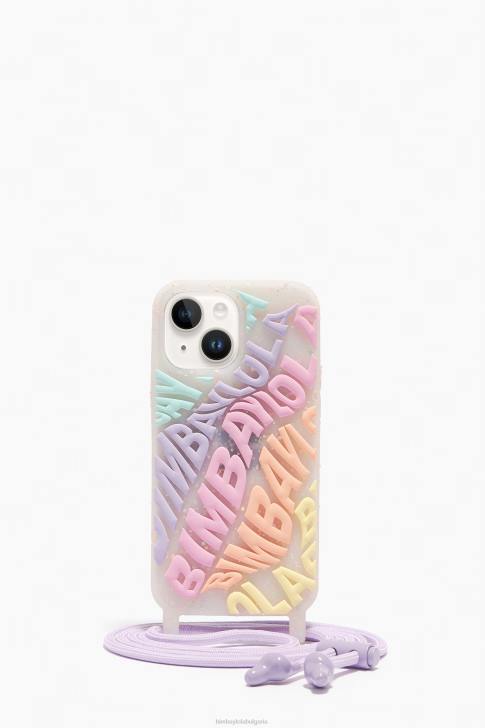 Bimba Y Lola прозрачен калъф за iphone 14 plus с лого многоцветен аксесоари 28R6R911