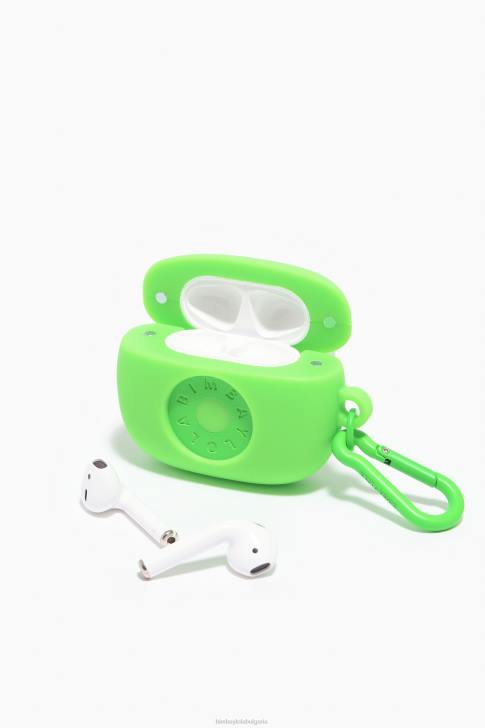 Bimba Y Lola лого силиконов калъф airpods зелено аксесоари 28R6R935