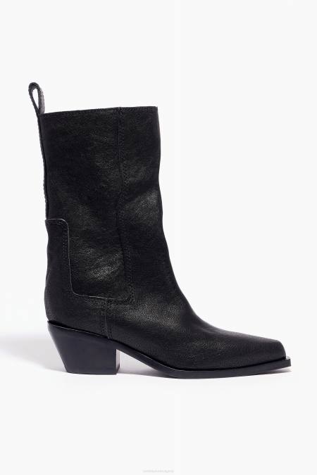 Bimba Y Lola кожени каубойски ботуши крачна война черен 28R6R601