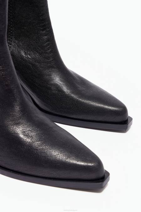 Bimba Y Lola кожени каубойски ботуши крачна война черен 28R6R601