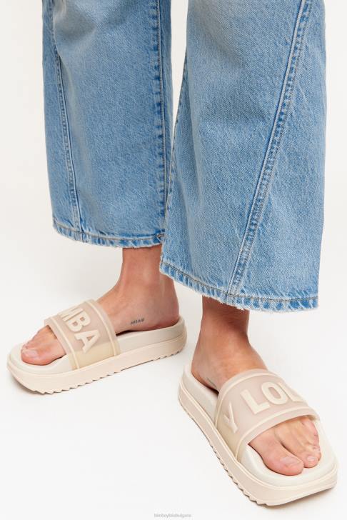 Bimba Y Lola джапанка с лого платформа бяло крачна война 28R6R587