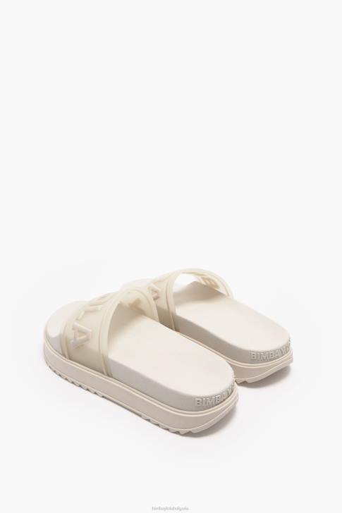 Bimba Y Lola джапанка с лого платформа бяло крачна война 28R6R587