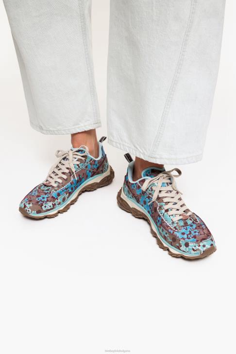 Bimba Y Lola цветя пълен pulpo маратонка кафяво крачна война 28R6R545