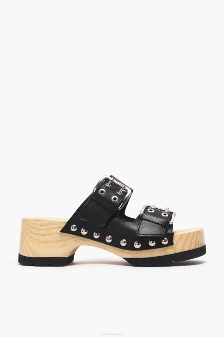 Bimba Y Lola кожен сандал на ток крачна война черен 28R6R564