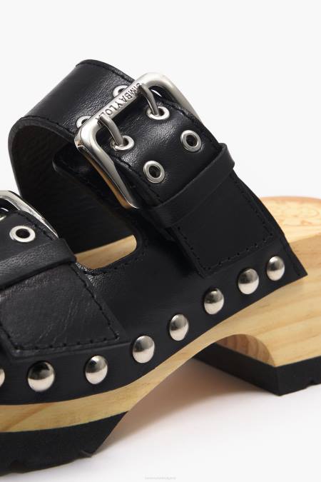 Bimba Y Lola кожен сандал на ток крачна война черен 28R6R564