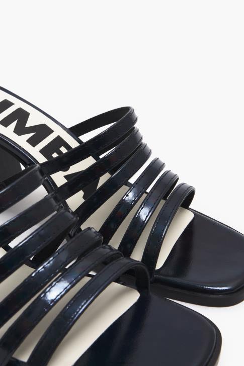 Bimba Y Lola кожен сандал на ток черен крачна война 28R6R575