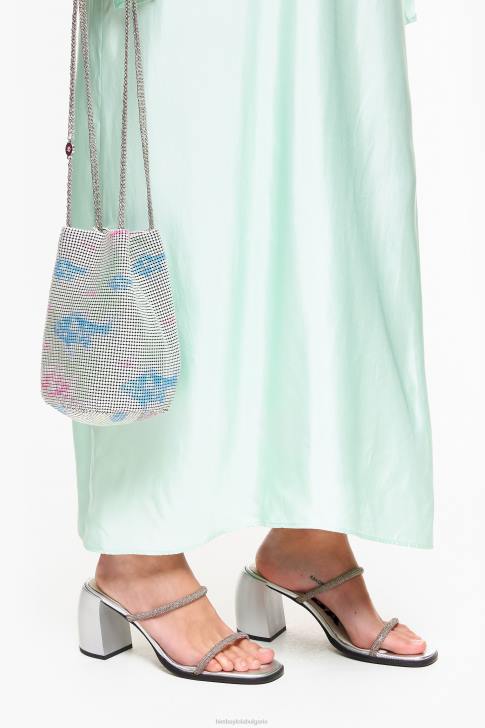 Bimba Y Lola сандал на ток сребро крачна война 28R6R576